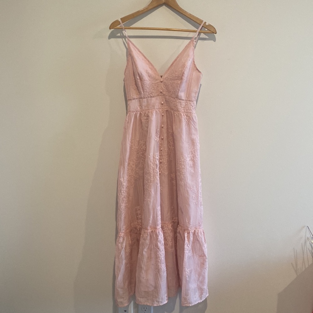 Light Pink Embroidered Dress